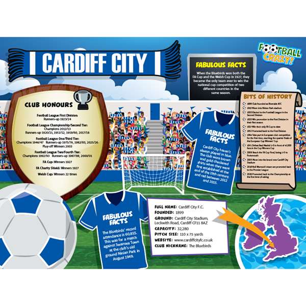 FOOTBALL CRAZY CARDIFF CITY (CRF400)