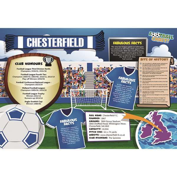 FOOTBALL CRAZY CHESTERFIELD (CRF400)