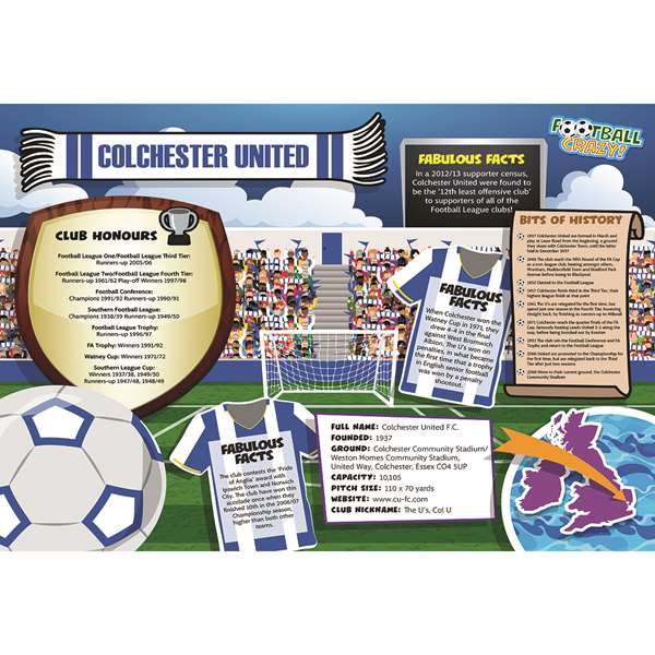 FOOTBALL CRAZY COLCHESTER UTD (CRF400)