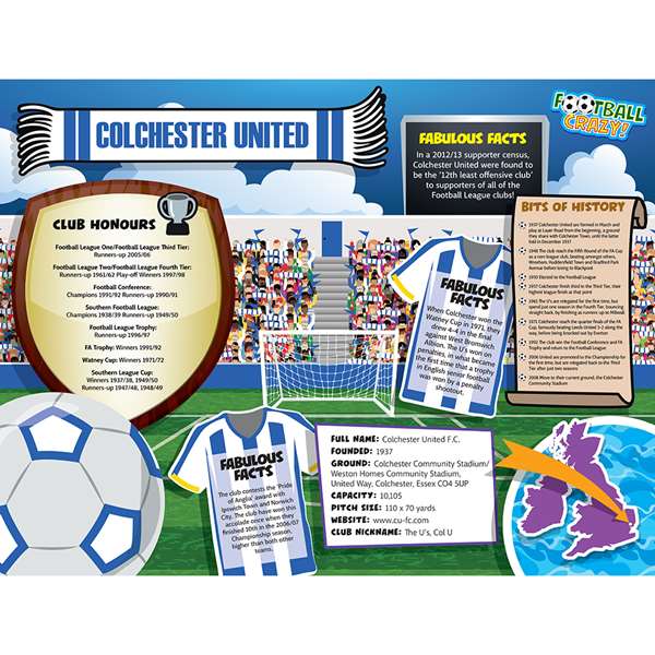 FOOTBALL CRAZY COLCHESTER UTD (CRF400)