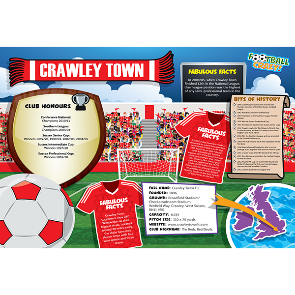 FOOTBALL CRAZY CRAWLEY TOWN (CRF400)