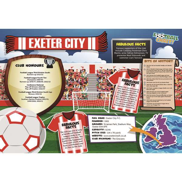 FOOTBALL CRAZY EXETER CITY (CRF400)