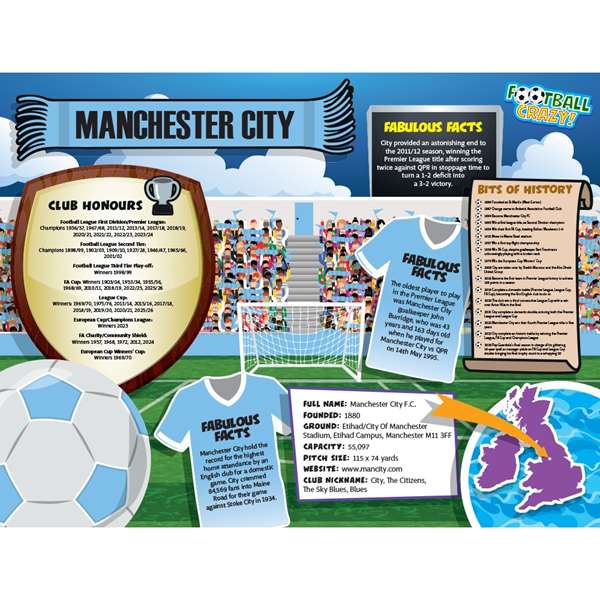 FOOTBALL CRAZY MANCHESTER CITY (CRF400)
