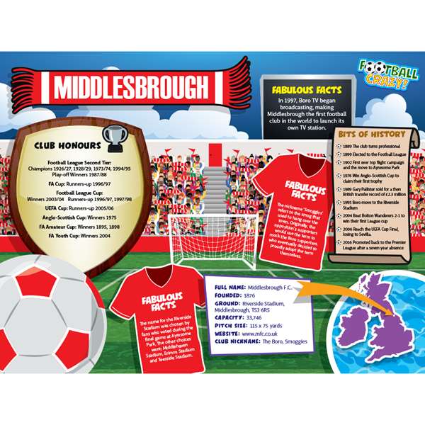 FOOTBALL CRAZY MIDDLESBROUGH (CRF400)