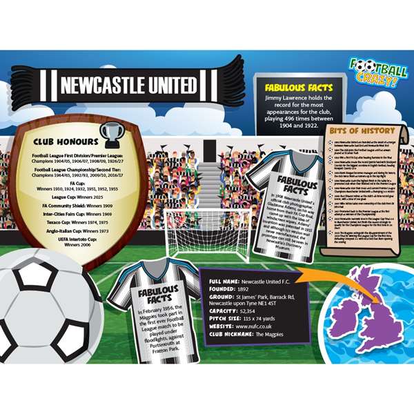FOOTBALL CRAZY NEWCASTLE UTD (CRF400)