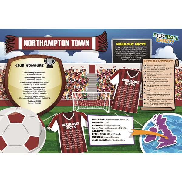 FOOTBALL CRAZY NORTHAMPTON TOWN (CRF400)