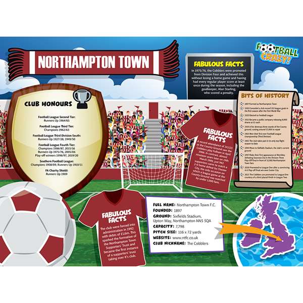 FOOTBALL CRAZY NORTHAMPTON TOWN (CRF400)
