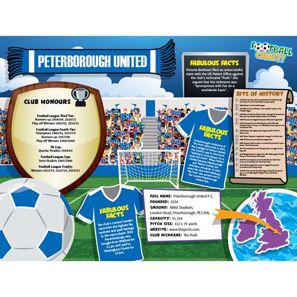 FOOTBALL CRAZY PETERBOROUGH UNITED (CRF400)