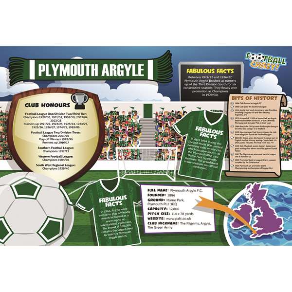 FOOTBALL CRAZY PLYMOUTH ARGYLE (CRF400)