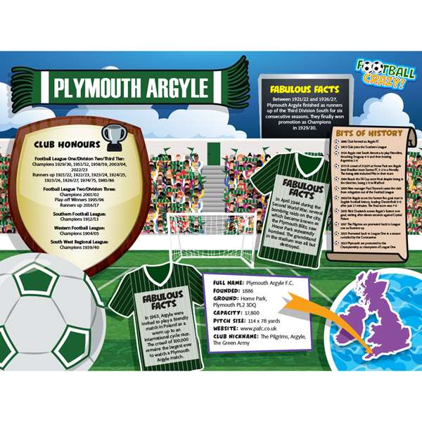 FOOTBALL CRAZY PLYMOUTH ARGYLE (CRF400)