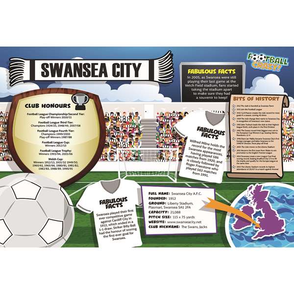 FOOTBALL CRAZY SWANSEA (CRF400)
