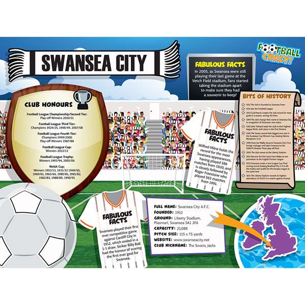 FOOTBALL CRAZY SWANSEA (CRF400)