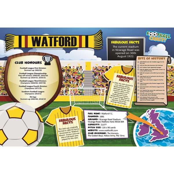 FOOTBALL CRAZY WATFORD (CRF400)