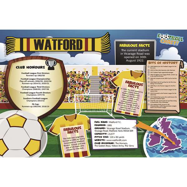 FOOTBALL CRAZY WATFORD (CRF400)