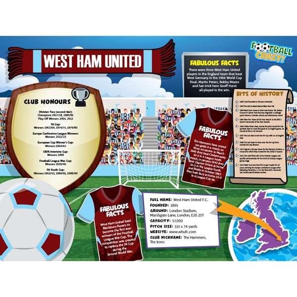 FOOTBALL CRAZY WEST HAM UTD (CRF400)