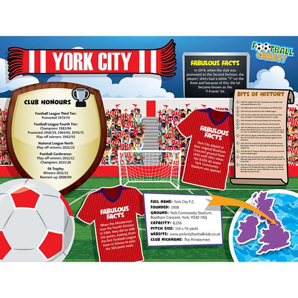 FOOTBALL CRAZY YORK CITY (CRF400)