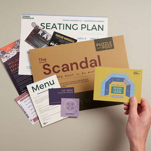 ESCAPE ROOMS IN AN ENVELOPE - THE SCANDAL 