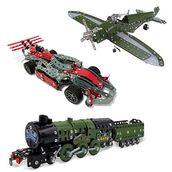 SET OF ALL THREE METAL CONSTRUCTION SETS