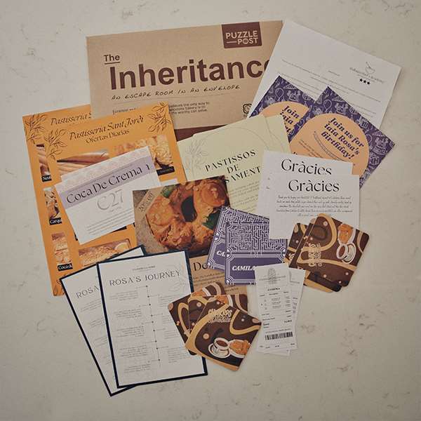 ESCAPE ROOMS IN AN ENVELOPE - THE INHERITANCE