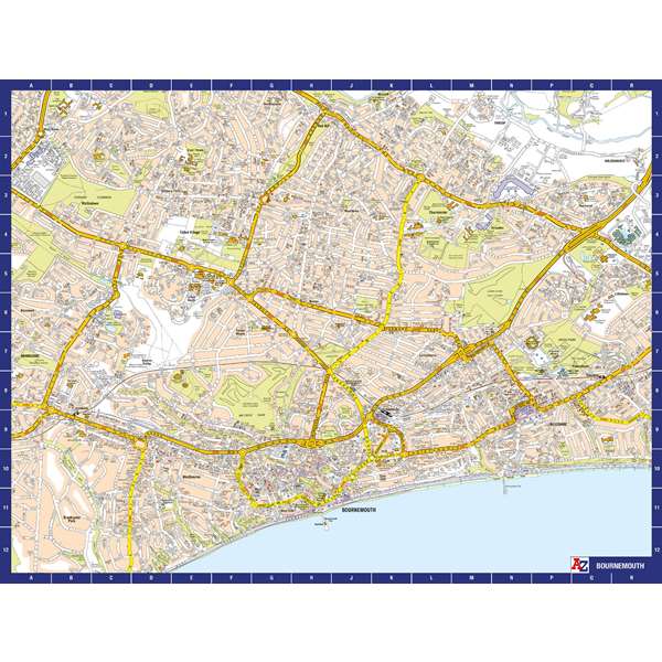 A TO Z MAP OF BOURNEMOUTH (M4JAZLG)