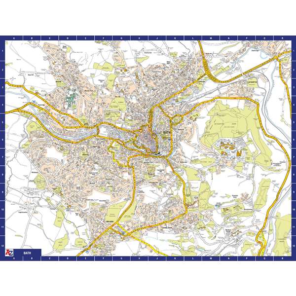 A TO Z MAP OF BATH (M4JAZLG)