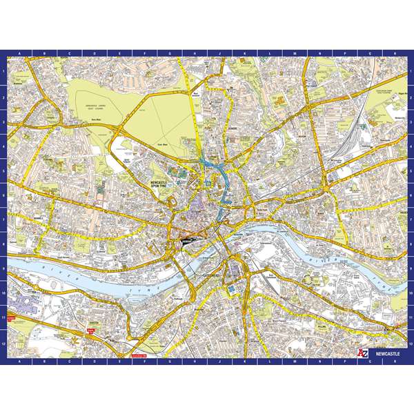A TO Z MAP OF NEWCASTLE (M4JAZLG)