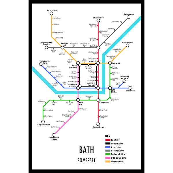 BATH UNDERGROUND JIGSAW MAP (HPCUG1000)