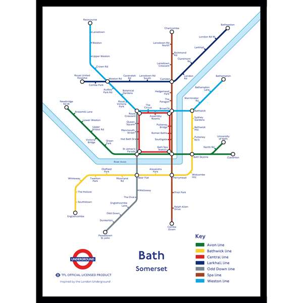 BATH UNDERGROUND JIGSAW MAP (HPCUG400)