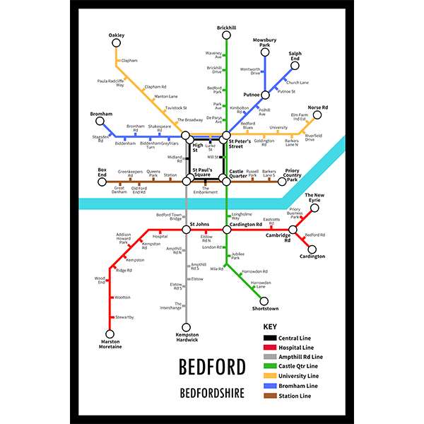BEDFORD UNDERGROUND JIGSAW MAP (HPCUG400)