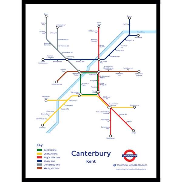 CANTERBURY UNDERGROUND JIGSAW MAP (HPCUG400)