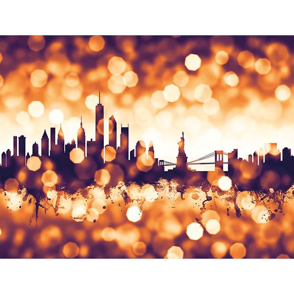 NEW YORK SKYLINE BOKEH SUMMER