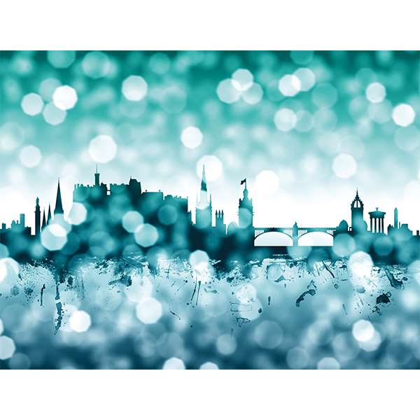 EDINBURGH SKYLINE BOKEH WINTER