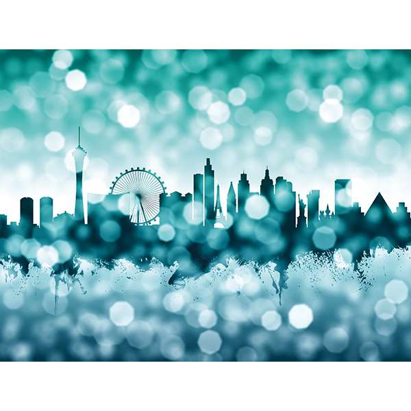 LAS VEGAS SKYLINE BOKEH WINTER