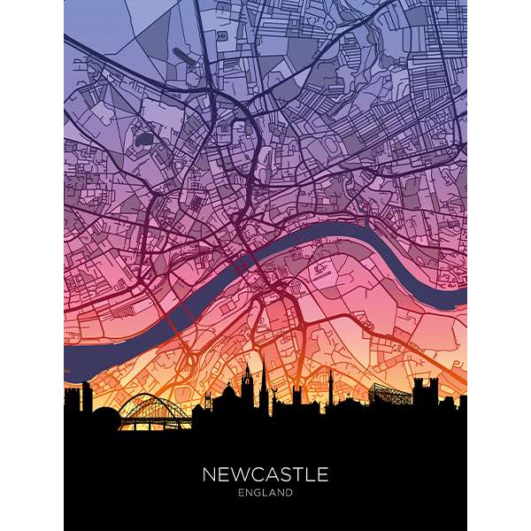 NEWCASTLE SKYLINE SUMMER MAP 