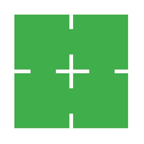GREEN SQUARE PIECE 