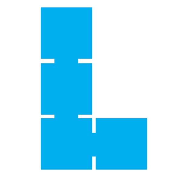 LIGHT BLUE L SHAPE PIECE