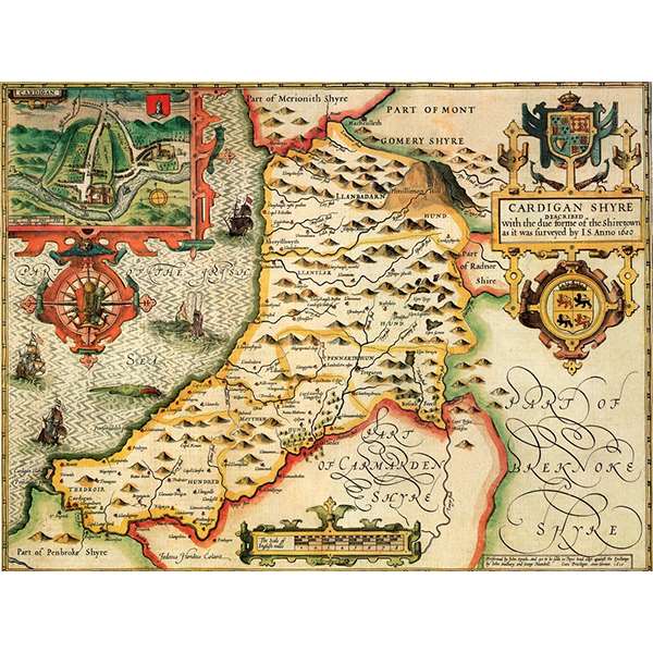 HISTORICAL MAP CARDIGANSHIRE (M4JHIST400)