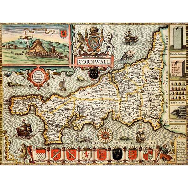 HISTORICAL MAP CORNWALL (M4JHIST400)