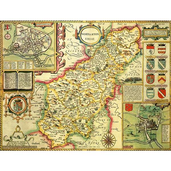 HISTORICAL MAP NORTHAMPTONSHIRE (M4JHIST400)