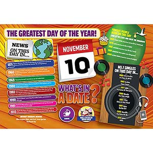 WHAT'S IN A DATE 10th NOVEMBER STANDARD 