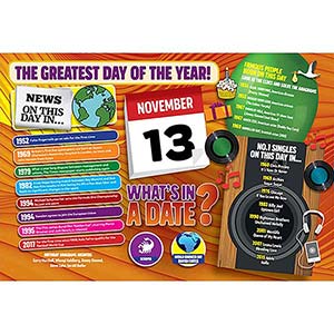 WHAT'S IN A DATE 13th NOVEMBER STANDARD 