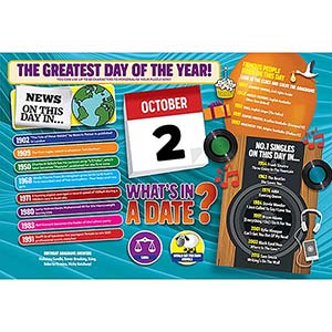 WHAT'S IN A DATE 2nd OCTOBER PERSONALISED 