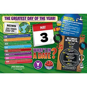 WHAT'S IN A DATE 3rd MAY PERSONALISED