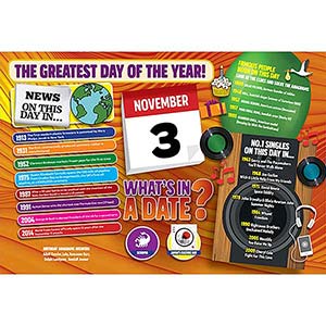 WHAT'S IN A DATE 3rd NOVEMBER STANDARD 