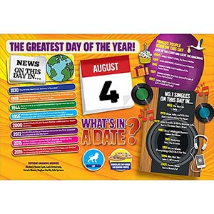 WHAT'S IN A DATE 4th AUGUST STANDARD 