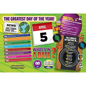 WHAT'S IN A DATE 5th APRIL STANDARD 