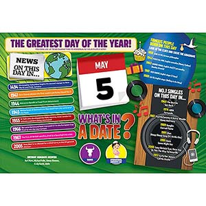 WHAT'S IN A DATE 5th MAY PERSONALISED 