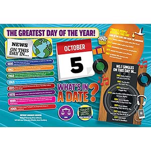 WHAT'S IN A DATE 5th OCTOBER STANDARD 