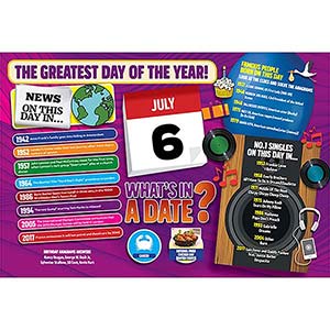 WHAT'S IN A DATE 6th JULY STANDARD 