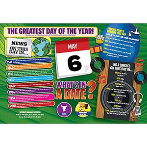 WHAT'S IN A DATE 6th MAY PERSONALISED